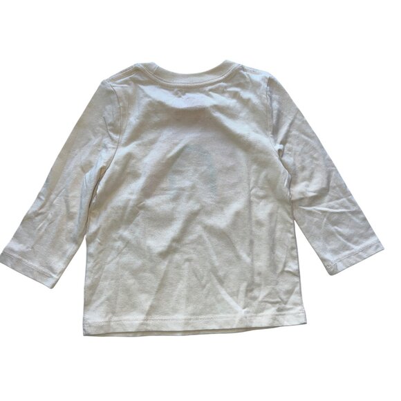 Cat & Jack Rainbow Tee & Ruffle Dress Baby Girls 18M Multicolor Green Organic Se - Picture 8 of 9